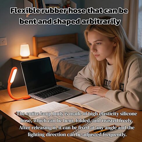 مصباح LED USB، 5 قطع ضوء قراءة مرن صغير، مصباح LED للعناية بالعين للوحة مفاتيح الكمبيوتر المحمول، والكتب، والإضاءة الليلية، ومصباح USB محمول من النوع A متوافق مع الكمبيوتر المحمول، وسطح المكتب، وبنك الطاقة in Kuwait