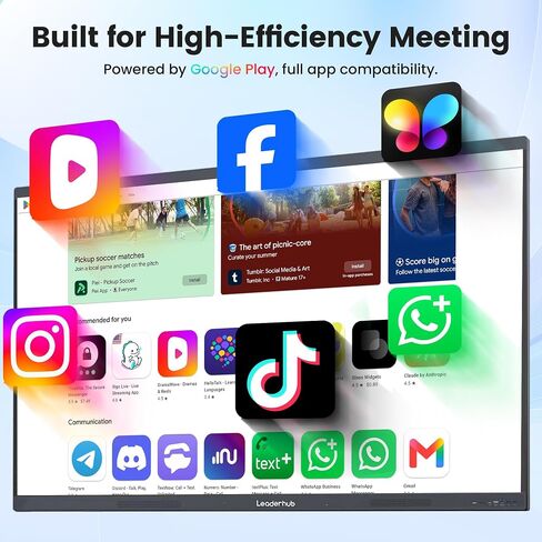 65" 4K Electronic Interactive Whiteboard Smart Board for Classroom & Office | MUSE Design Award, AI Sound Tracking,8+128GB, 2x16W Speakers, Google Play, Multi-Device Casting in Saudi Arabia
