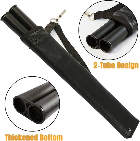 Archery Arrow Quiver Hip Tube Quiver with 2-Tubes and Belt Clip Lightweight for Youth Carbon Wooden Crossbow Arrows Holder in Saudi Arabia
