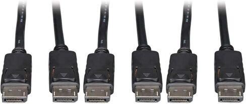 Tripp Lite 4K DisplayPort Cable with Latches, Male-to-Male, DP to DP, 4K @ 30Hz and 2K @ 60Hz, 25 Feet / 7.62 Meters, Lifetime Warranty (P580-025) in Kuwait