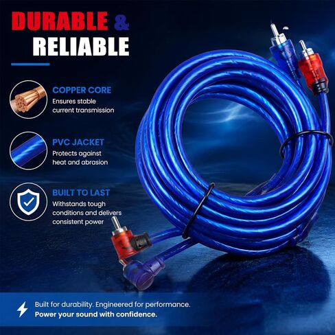 Amp Wiring Kit 10 Gauge Fit Car Audio Subwoofer Upgrade | Subwoofer Wiring Kit Includes 10 Gauge Speaker Wire,RCA Cable,Fuse Holder,Terminals,All-in-One Amplifier Wiring Kit in Saudi Arabia