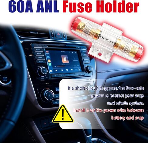 Amp Wiring Kit 10 Gauge Fit Car Audio Subwoofer Upgrade | Subwoofer Wiring Kit Includes 10 Gauge Speaker Wire,RCA Cable,Fuse Holder,Terminals,All-in-One Amplifier Wiring Kit in Saudi Arabia