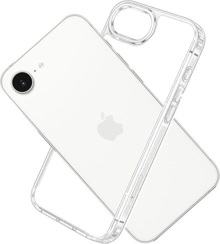 for iPhone 17e / 16e Bumper Case Clear with Camera Cover, Compatible with MagSafe, Minimalist Slim Fit No Back Design Soft TPU Bumper Frame Shockproof Excellent Heat Dissipation (Clear) in Saudi Arabia