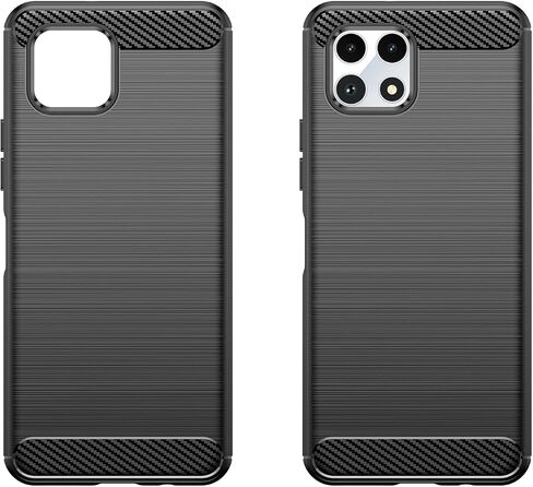for T-Mobile REVVL 7 5G Phone case, Shockproof, Scratch Resistant Carbon Fiber Jacket, Soft TPU, for T-Mobile REVVL 7 5G case (Black) in Saudi Arabia