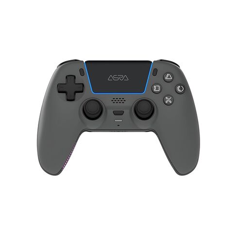 ASRVA Chrome Green Wireless Pro Controller for PS5,4 Back Buttons,Hall Effect Joystick(No Drift),Micro-Switch,Gyro,Macro,1000mAh,RGB,Compatible with PS5 Pro/Slim/PC/iOS/Android in Kuwait