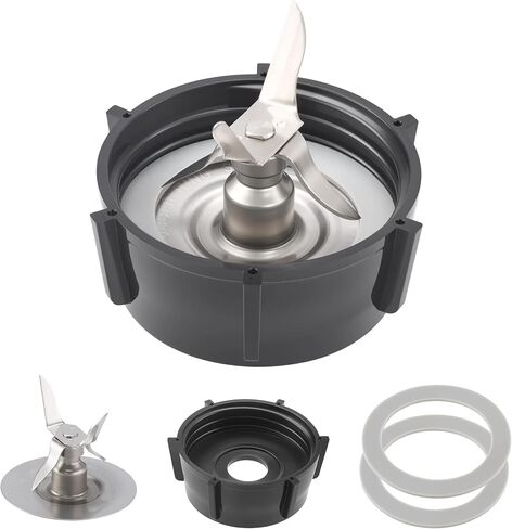 for Oster Blender Replacement Parts Ice Blade with Jar Base Cap & 2 Gaskets | Food-Grade Materials, BPA-Free, Fits for Osterizer Series Blender Accessories, Stainless Steel Blades, Blends Smoothly in Saudi Arabia