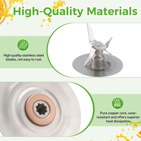 for Oster Blender Replacement Parts Ice Blade with Jar Base Cap & 2 Gaskets | Food-Grade Materials, BPA-Free, Fits for Osterizer Series Blender Accessories, Stainless Steel Blades, Blends Smoothly in Saudi Arabia