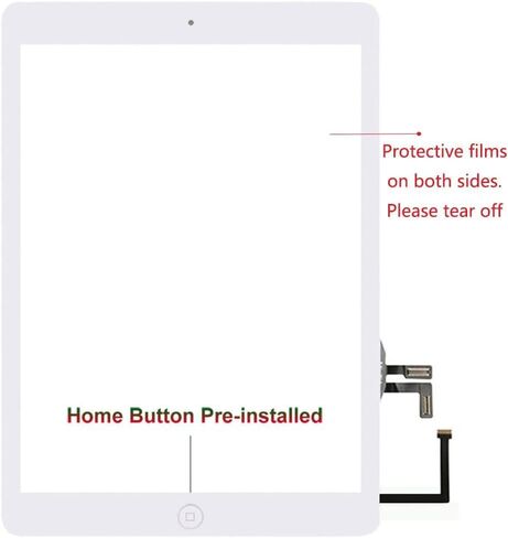 for iPad Air 1st Touch Screen Digitizer Glass Replacement 9.7" A1474 A1475 A1476 with Home Button,Camera Holder,Tool Kit in Kuwait