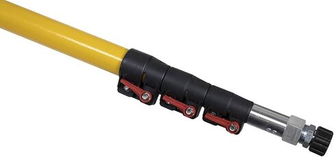24 ft Telescoping Pressure Washer Wand 3800 PSI – Fiberglass Extension Pole with Support Belt, Trigger Gun, Steel Braided Hose, M22 Stainless Lance – High Reach Cleaning in Saudi Arabia
