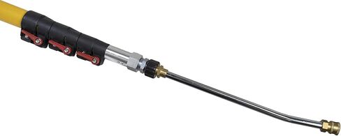 24 ft Telescoping Pressure Washer Wand 3800 PSI – Fiberglass Extension Pole with Support Belt, Trigger Gun, Steel Braided Hose, M22 Stainless Lance – High Reach Cleaning in Saudi Arabia