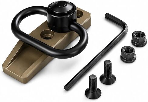 Alloy Dark Earth Tactical Key Mod Direct Attachment Mount Kit-Push Button in Saudi Arabia