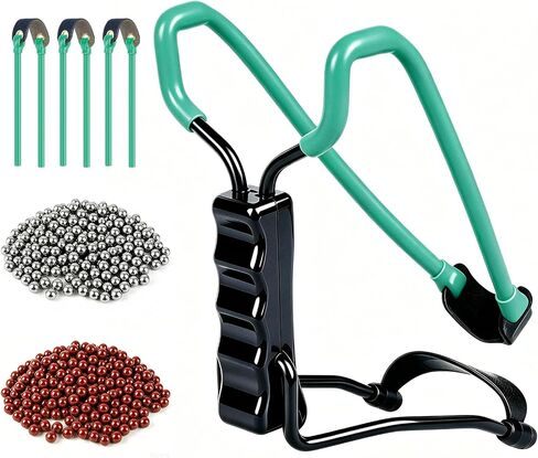 SQLWYLAT Professional Slingshot Hunting Set with Wrist Support, 6 Extra Rubber Bands, Heavy Duty Slingshot for Outdoor Hunting, Target Practice in Saudi Arabia