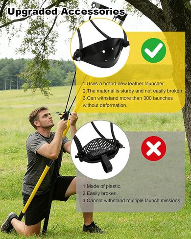 Arborist Throw Line Launcher, High-Accuracy & Effort-Throw Line Launcher | Includes Head, 4’ FG Base Pole & 4’ FG Extension Pole, Fit for High-Accuracy Tree Trimming & Line Placement in Saudi Arabia
