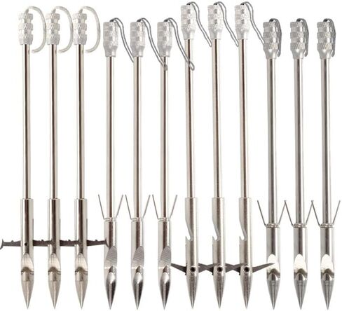 Fishing Slingshot Dart - 12 Pack 6 Inch Hunting Fishing Arrowheads Catapult Dart For Adult Bowfishing Crossbow in Saudi Arabia