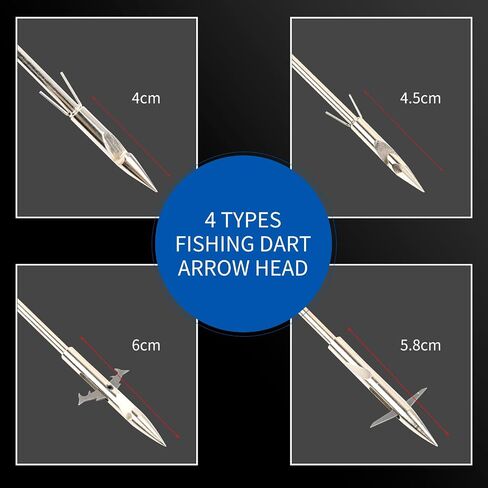 Fishing Slingshot Dart - 12 Pack 6 Inch Hunting Fishing Arrowheads Catapult Dart For Adult Bowfishing Crossbow in Saudi Arabia