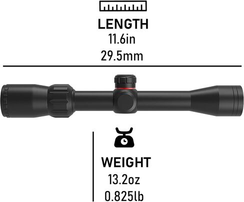 UUQ 3-9x32 Rimfire Rifle Scope - Clear Optics with Upgraded Objective Lens, Waterproof Fogproof, Lightweight Design + 20mm Rail Rings for Hunting in Saudi Arabia