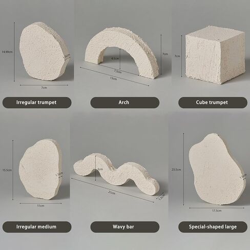 6PCS Product Photography Props: Small Product Photoshoot Props | Wooden Texture Photo Props for Jewelry Cosmetics Mini Items Picture in Saudi Arabia