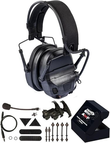 FMATAL GEAR 2026 AMP Tactical Headset, NRR 26dB Digital Noise Reduction Earmuffs for Hearing Protection, Communication in Saudi Arabia