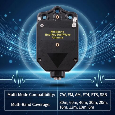 Upgraded 150W HF End Fed Antenna Balun, 1-30MHz CW FM AM FT4 FT8 SSB Multiband End Fed Half Wave Antenna Balun 4 Band 8 Band for Outdoor 1:64 1:49 in Saudi Arabia