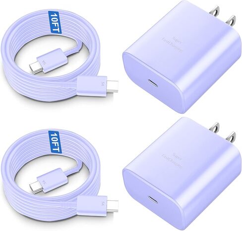 45W USB C Super Fast Charger, Type C Charger Fast Charging Android Phone Charger with 6.6ft Cable Cord for Samsung Galaxy S26 Ultra/S26/S26+/S25 Ultra/S25/S24/S23 Ultra/S22 Ultra/S20 Ultra/Note 10 in Saudi Arabia