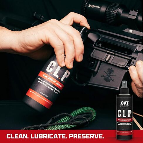 CLP Gun Cleaner and Lubricant Oil Spray for Pistol Maintenance | Fireside Bourbon Scent, Gun Cleaning Oil, Gun Oil and Cleaner, Rust Remover, Gun Lubrication, Made in USA in Saudi Arabia