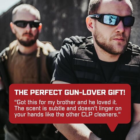 CLP Gun Cleaner and Lubricant Oil Spray for Pistol Maintenance | Fireside Bourbon Scent, Gun Cleaning Oil, Gun Oil and Cleaner, Rust Remover, Gun Lubrication, Made in USA in Saudi Arabia