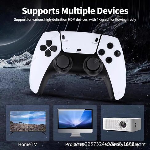Retro Game Console, Classic Video Games with 4K HDMI, 20000+ Games and 19 Emulators, Classic Nostalgic Retro Game Play, Dual 2.4G Wireless Controllers. in Saudi Arabia