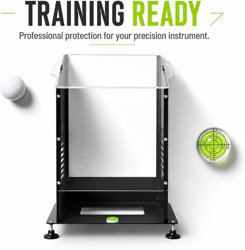 Metal Protective Golf Simulator Case for The R50, Built-in Level & Adjustable Height, Protects Against Collisions and Ventilation Design.Suitable for Golfers Indoor/Outdoor Use in Saudi Arabia