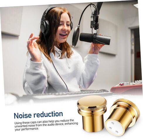 2pcs Balanced Cap XLR Noise Reducing Caps XLR End Caps Speaker Accessories XLR Balance Adapter Caps Microphone Audio Adapter Cap XLR Cable Cap XLR Caps XLR Dust Cap in Saudi Arabia