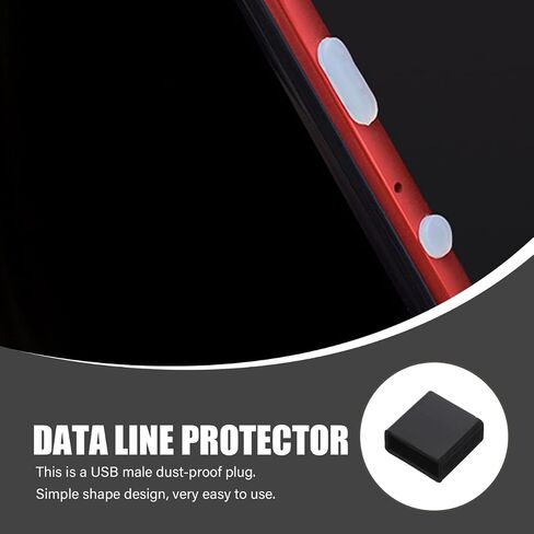 Hemobllo 20 حزمة من أغطية الغبار USB الذكور، واقيات منفذ USB لمحركات الأقراص المحمولة، وكابلات الشحن وأغطية خطوط البيانات، وأغطية غلاف مقاومة للغبار للمساعدة في تقليل الخدوش والحفاظ على الأوساخ in Kuwait