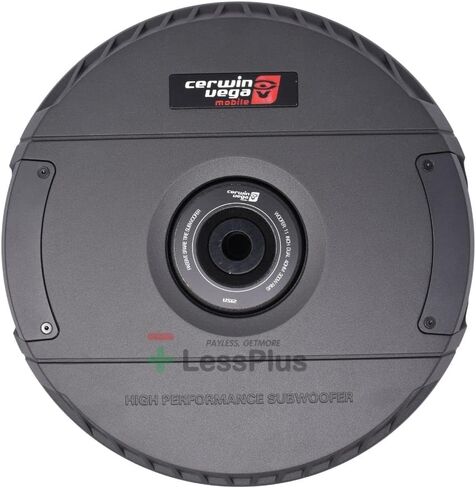 Cerwin Vega Vega 12" 300W RMS Passive Subwoofer for Spare Tire - Solid Non-Resonant Enclosure, Deep Bass, Fits Most Cars, 20-500Hz Frequency, 4+4 Ω Impedance, Ideal for Car Audio Systems VS12 in Saudi Arabia