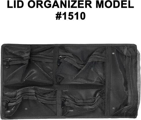 LAFENLIN Square Lid Organizer for Pelican 1510 Case,Hook & Loop-Screws Inc. | Upgraded 5-pocket Thick Mesh Lid Organizer for Photographers & Divers. Secures Camera Gear & Tools, Durable Shockproof Design in Saudi Arabia