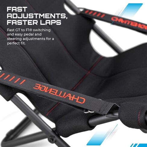 PLAYSEAT Challenge Racing Simulator Cockpit | Foldable & Adjustable | for High Performance Sim Racing | Compact & Flexible | Supports All Steering Wheels & Pedals | for PC and Console in Saudi Arabia