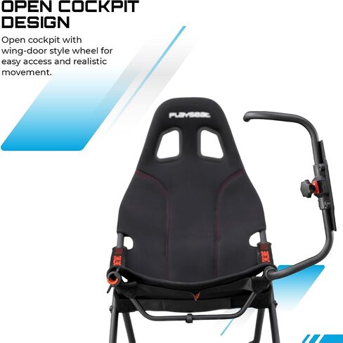 PLAYSEAT Challenge Racing Simulator Cockpit | Foldable & Adjustable | for High Performance Sim Racing | Compact & Flexible | Supports All Steering Wheels & Pedals | for PC and Console in Saudi Arabia