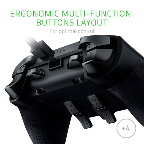 Razer Wolverine Ultimate Officially Licensed Xbox One Controller: 6 Remappable Buttons and Triggers - Interchangeable Thumbsticks and D-Pad - For PC, Xbox One, Xbox Series X & S - Black in Kuwait