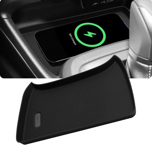 Wireless Charging Protective Mat for Subaru Crosstrek 2025, Car Wireless Charger Anti-Slip Pad, Cordless Charger Heat Insulating Silicone Material Non Slip Waterproof Accessories for Car Easy to Clean in Saudi Arabia