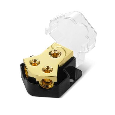 2 Way Power Distribution Block,2 PCS 12v Distribution Block 0/2/4 Specification Input 4/8/10 Specification Output Amplifier Ground Distributor, Suitable for Power Distribution Block Car Audio in Saudi Arabia