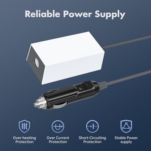 12V Car Adapter for Starlink Mini & Mini X | Step-Up Converter 12V–36V DC, Cigarette Lighter Power Supply for RV, Truck, Boat, and Off-Grid Camping – Stable Power in Kuwait