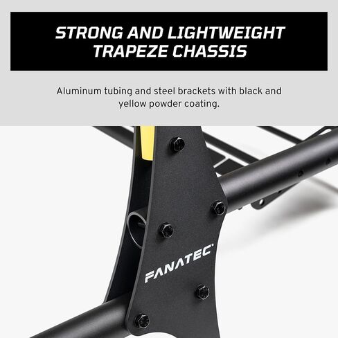 Fanatec Sim Racing CSL Cockpit V1.5 – Strong and Lightweight, Steel-Reinforced Aluminum Frame, Universal Wheelbase Mounting Bracket, GT Driving Position, Easy Assembly – Black in Saudi Arabia