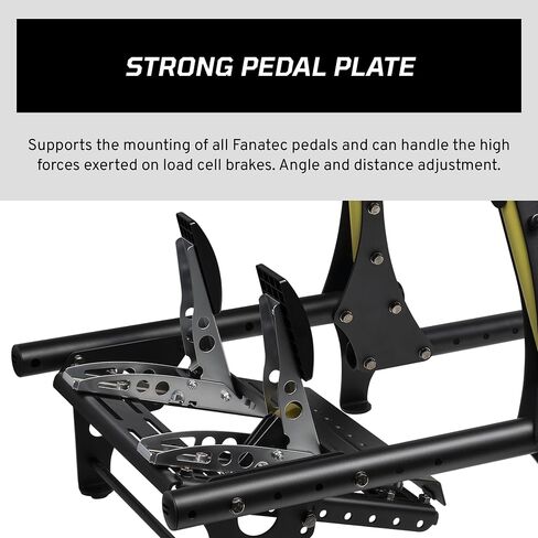 Fanatec Sim Racing CSL Cockpit V1.5 – Strong and Lightweight, Steel-Reinforced Aluminum Frame, Universal Wheelbase Mounting Bracket, GT Driving Position, Easy Assembly – Black in Saudi Arabia