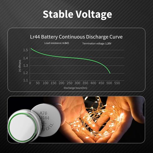 NICEBATT LR44 Batteries 60 Pack, AG13 L1154F 357 303 SR44 A76 Premium Alkaline 1.5V Button Coin Cell Battery in Saudi Arabia