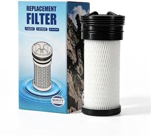 Replacement Water Filter,Fits Katadyn Hiker/Hiker Pro,200 Gallon Capacity | pleated glass-fiber & activated carbon for sediment reduction and taste improvement,ideal for backpacking and emergency kits in Saudi Arabia