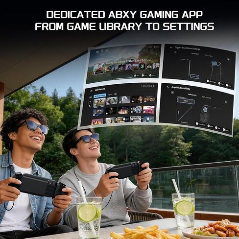 abxylute S9V Full-Size Bluetooth＆Type-C Gaming Phone Controller for Viture Full Range of Eyeglasses, 174" Ultra Sharp Game Display for iPhone 15/16/17, iPad Mini 6/7,Android Tablet,Free Key Mapping＆App in Saudi Arabia