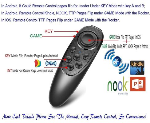 VR Remote Controller Gamepad Bluetooth Control VR Video, Game, Selfie, Flip E-Book/PPT/Nook Page, Mouse, in Virtual Reality Headset PC Tablet Laptop iPhone Smart Phone in Saudi Arabia