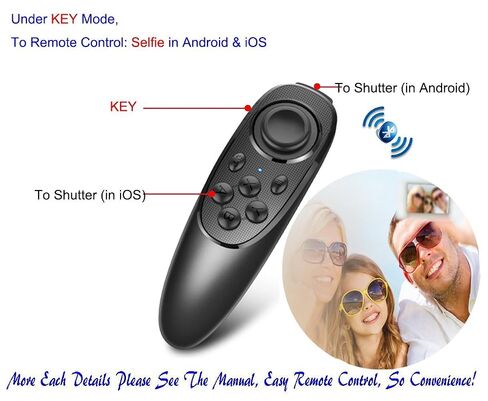 VR Remote Controller Gamepad Bluetooth Control VR Video, Game, Selfie, Flip E-Book/PPT/Nook Page, Mouse, in Virtual Reality Headset PC Tablet Laptop iPhone Smart Phone in Saudi Arabia
