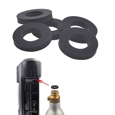 5-Pack Sparkling Water Maker Soda Streaming Machine Silicone Sealing Gasket Washer for TR21-4 Connector in Saudi Arabia