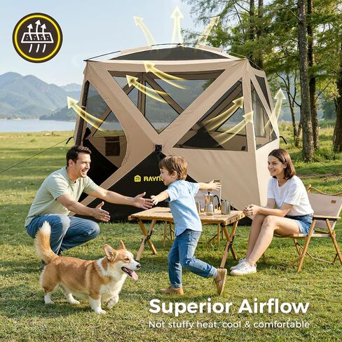 4 Person Camping Tent, Setup in 60 Seconds, Waterproof,Pop up Tents | Instant setup in 60 Seconds,Spacious Interior,3000mm waterproof Camping tent,Instant Cabin Tents with Carry Bag in Saudi Arabia