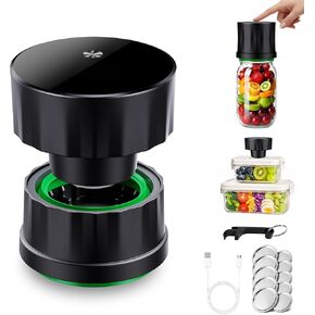 Electric Mason Jar Vacuum Sealer Kit | 4-in-1 handheld mason jar vacuum sealer works with mason jars, glass food bins, vacuum bags and wine bottles in Saudi Arabia