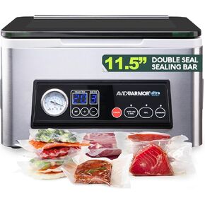 Avid Armor USV20 Chamber Vacuum Sealer Machine – High-Volume 11.5" Sealer | Compact 4L Vacuum Sealer Chamber for Wet Foods – Seals Soups, Sauces and Marinades for Home Kitchens and Serious Food Prep in Saudi Arabia