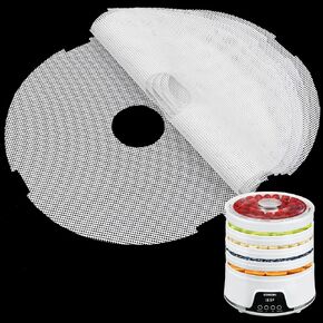 GUCUJI Round Silicone Dehydrator Sheets for COSORI CFD-N051-W, Non-Stick BPA Free, Pack of 5 (Premium Reusable Food Dehydrator Mesh Mats) in Saudi Arabia